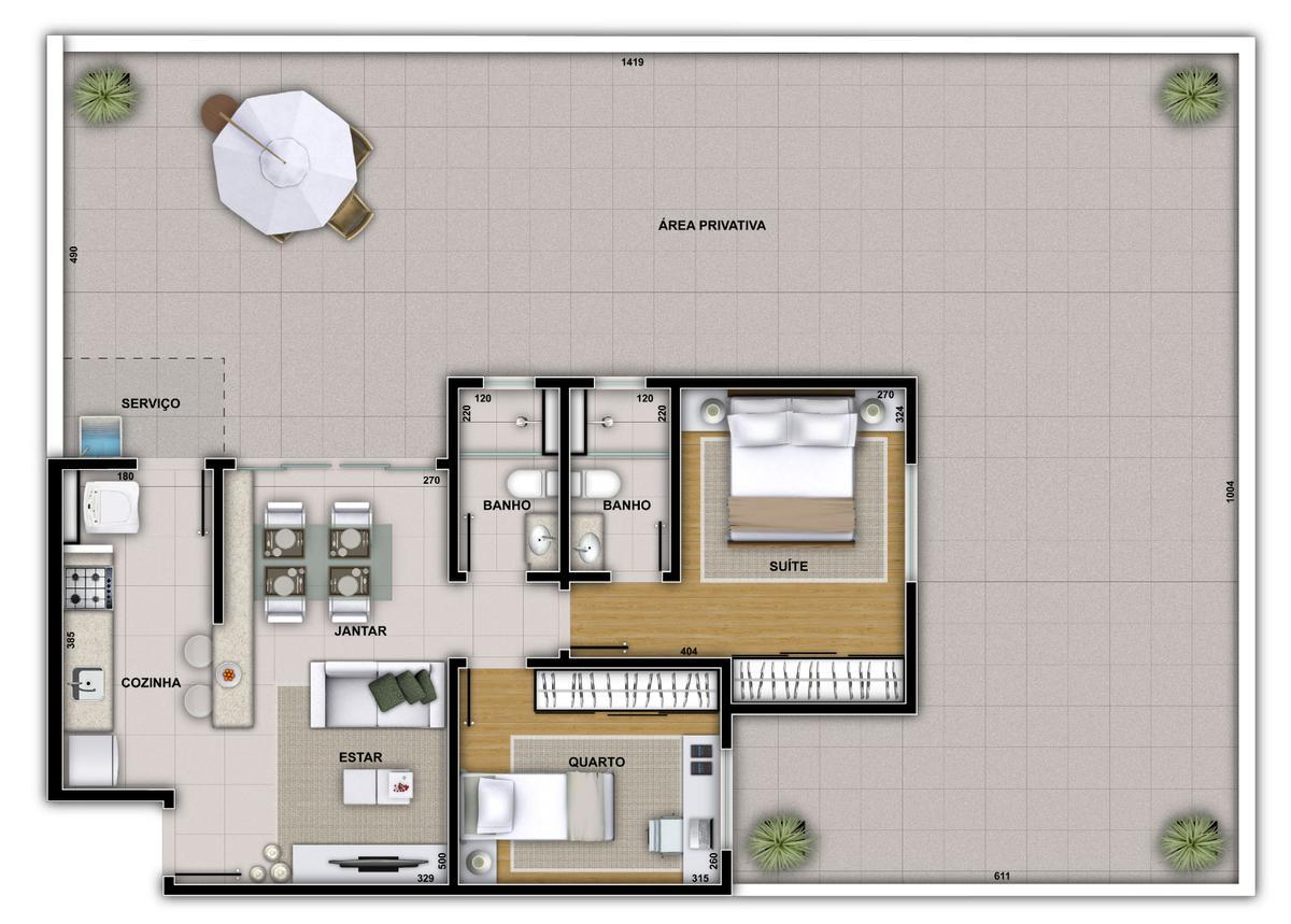 Apartamento, Serra, 3 Quartos, 2 Vagas, 1 Suíte