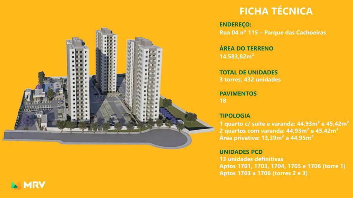 Apartamento, Brasiléia, 2 Quartos, 1 Vaga