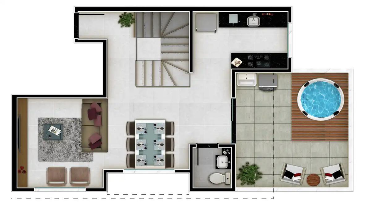Apartamento, Alto Caiçaras, 2 Quartos, 1 Vaga, 1 Suíte