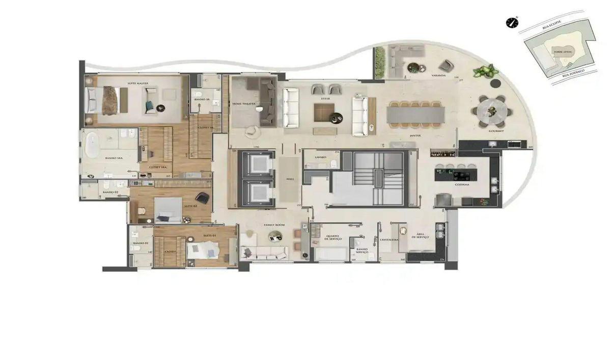 Apartamento, Santa Lúcia, 4 Quartos, 4 Vagas, 4 Suítes