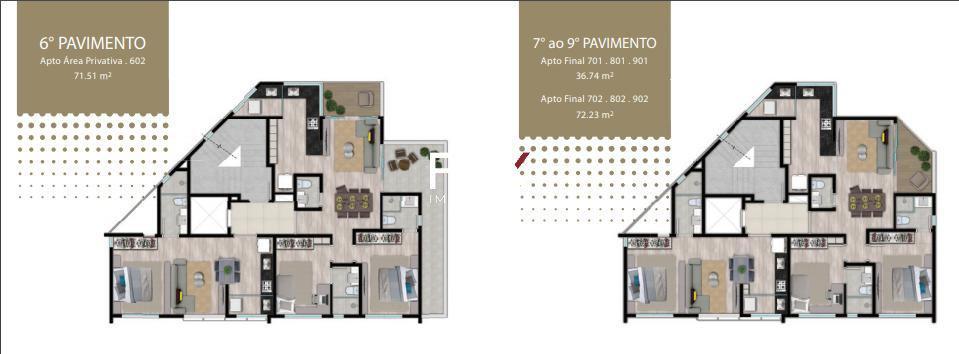 Apartamento, Santo Agostinho, 3 Quartos, 2 Vagas, 2 Suítes