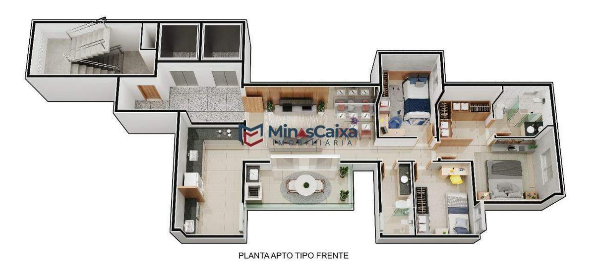 Apartamento, Horto, 3 Quartos, 2 Vagas, 1 Suíte