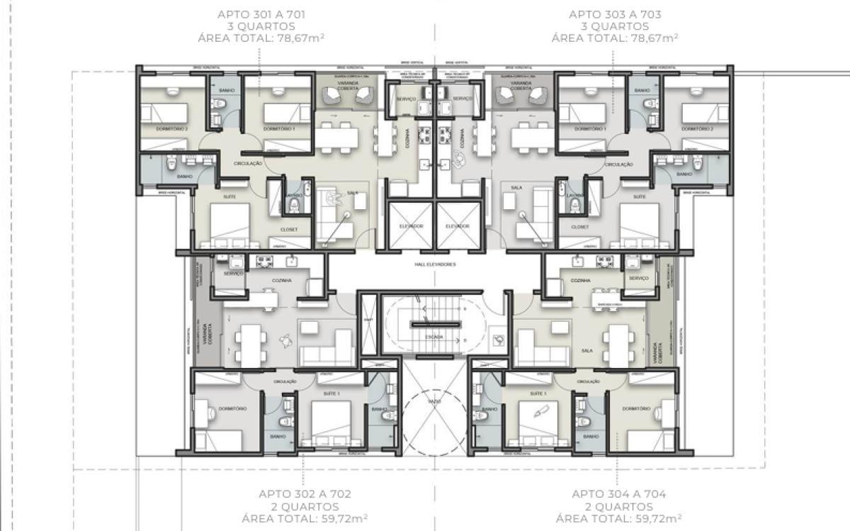 Apartamento, Nova Suíssa, 3 Quartos, 2 Vagas, 1 Suíte
