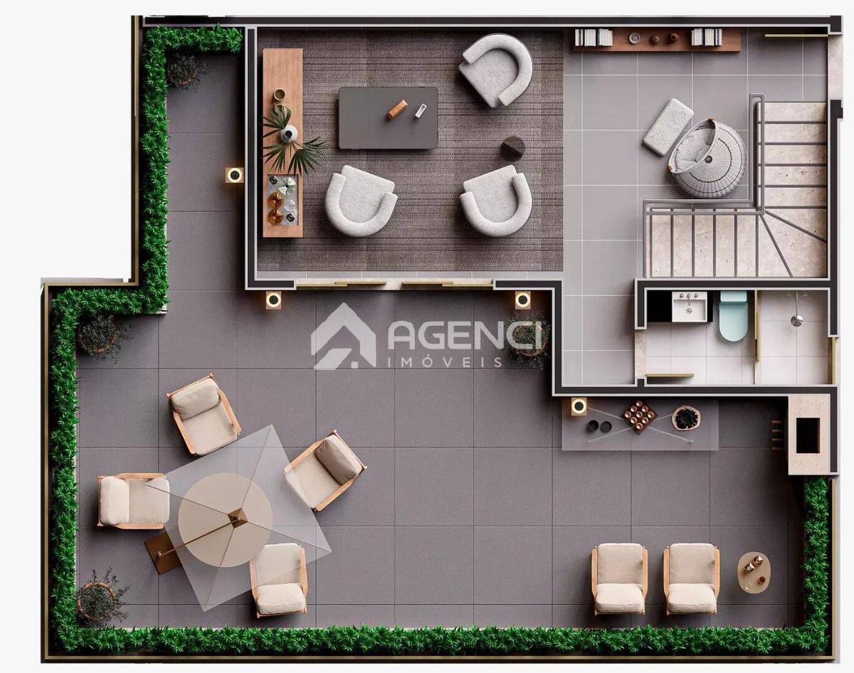 Apartamento, Cabral, 3 Quartos, 0 Vaga, 1 Suíte