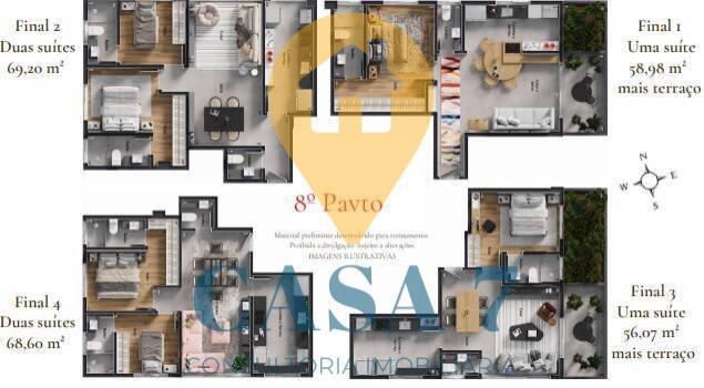 Apartamento, Lourdes, 2 Quartos, 0 Vaga, 2 Suítes