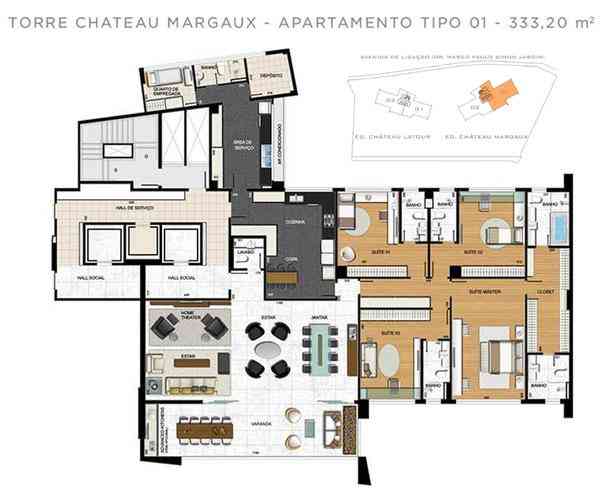 Apartamento, Serra, 4 Quartos, 5 Vagas, 4 Suítes