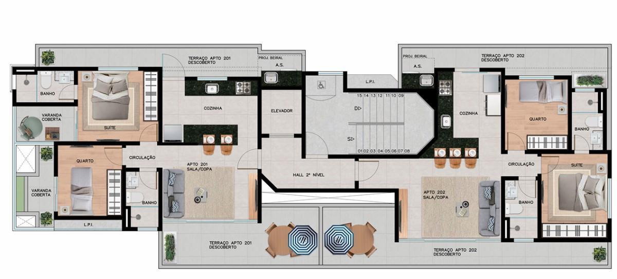 Apartamento, Santo Antônio, 2 Quartos, 1 Vaga, 1 Suíte