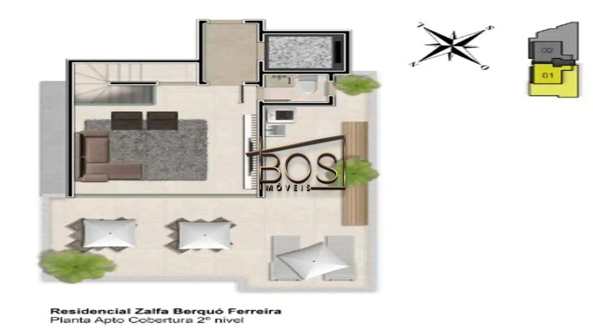 Apartamento, Vila Paris, 2 Quartos, 2 Vagas, 1 Suíte