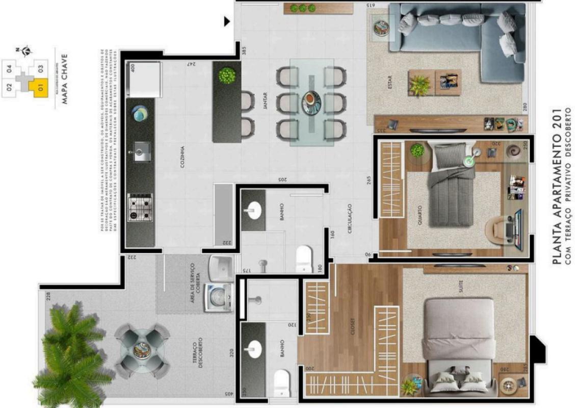 Apartamento, Castelo, 4 Quartos, 4 Vagas, 4 Suítes