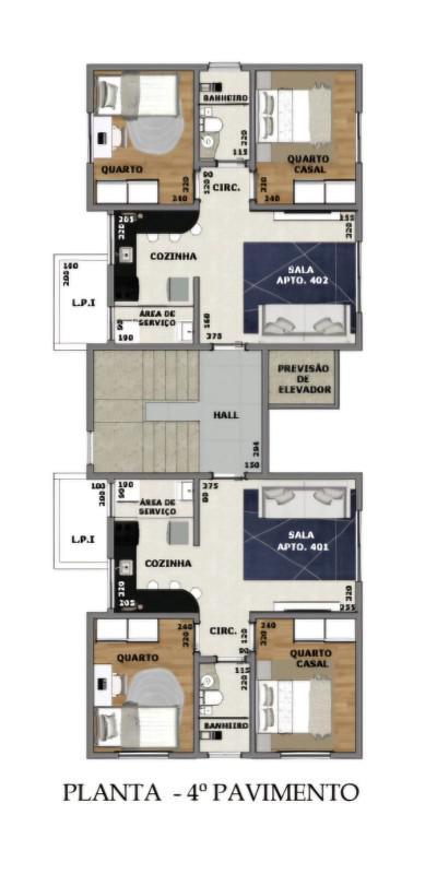 Apartamento, Coqueiros, 2 Quartos, 1 Vaga