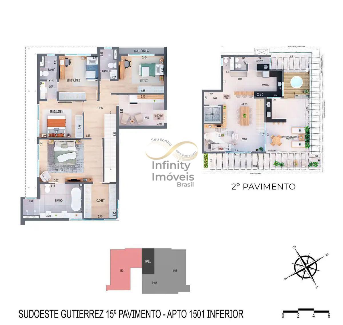 Apartamento, Gutierrez, 3 Quartos