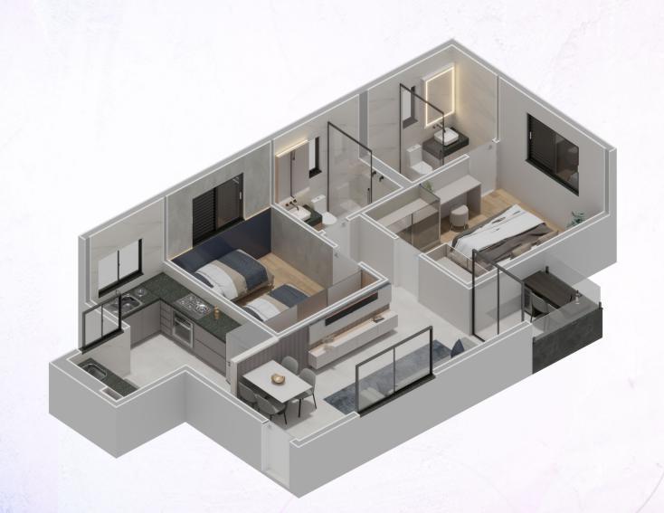 Apartamento, Barroca, 2 Quartos, 1 Vaga, 1 Suíte