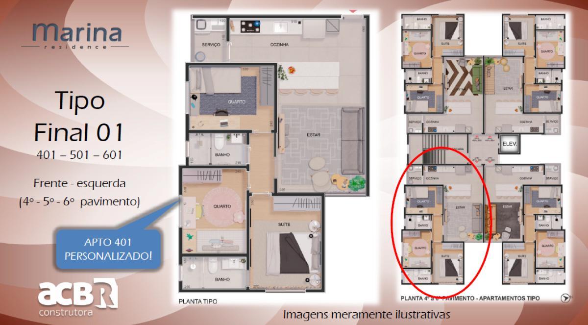 Apartamento, Itapoã, 3 Quartos, 2 Vagas, 1 Suíte