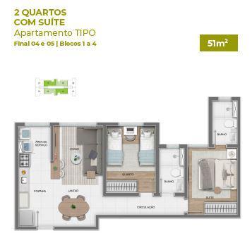 Apartamento, Estoril, 2 Quartos, 1 Vaga, 1 Suíte