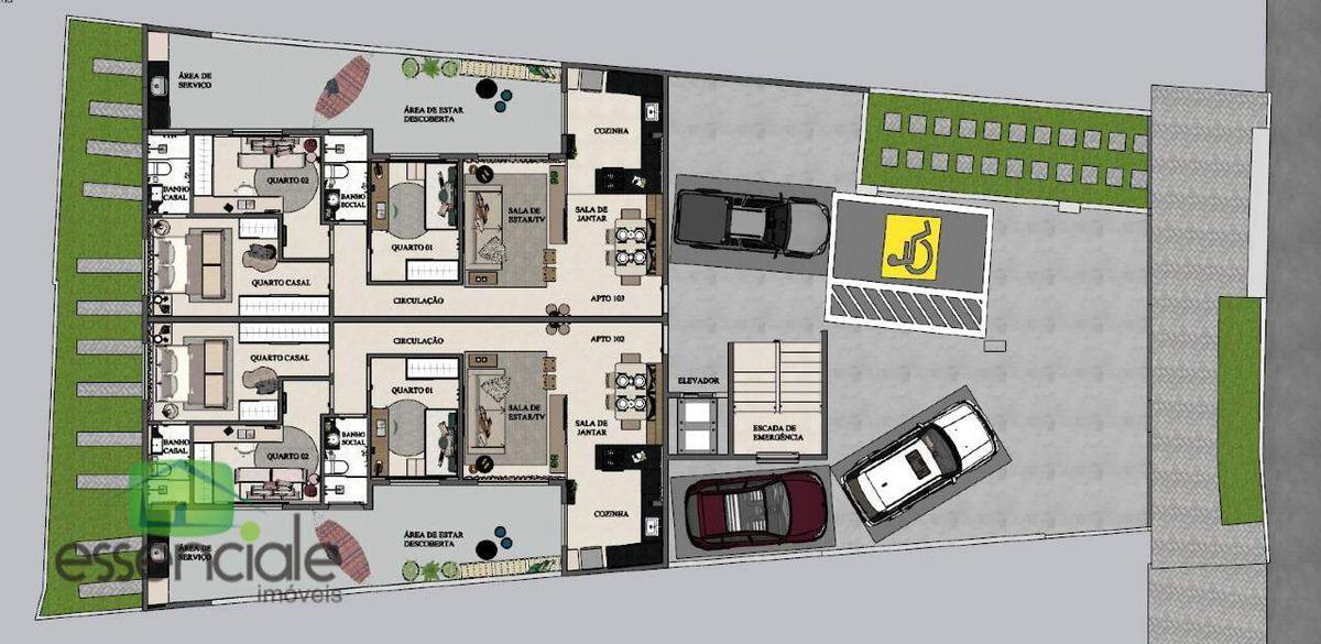 Apartamento, Jardim Riacho das Pedras, 2 Quartos, 1 Vaga