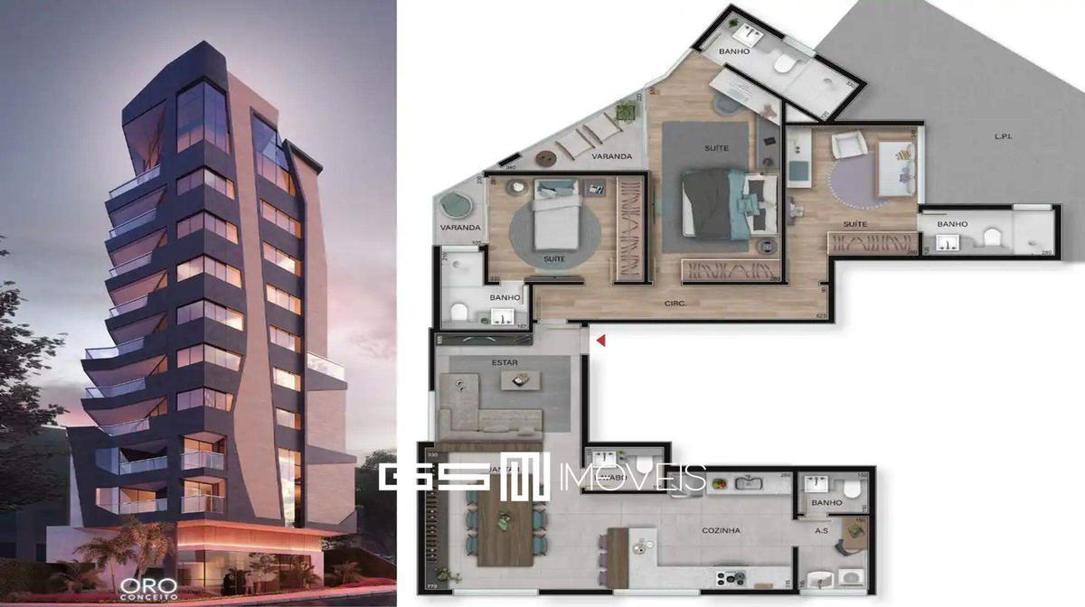 Apartamento, Serra, 3 Quartos, 2 Vagas, 1 Suíte
