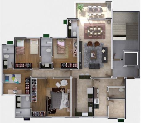 Apartamento, Ouro Preto, 4 Quartos, 3 Vagas, 4 Suítes