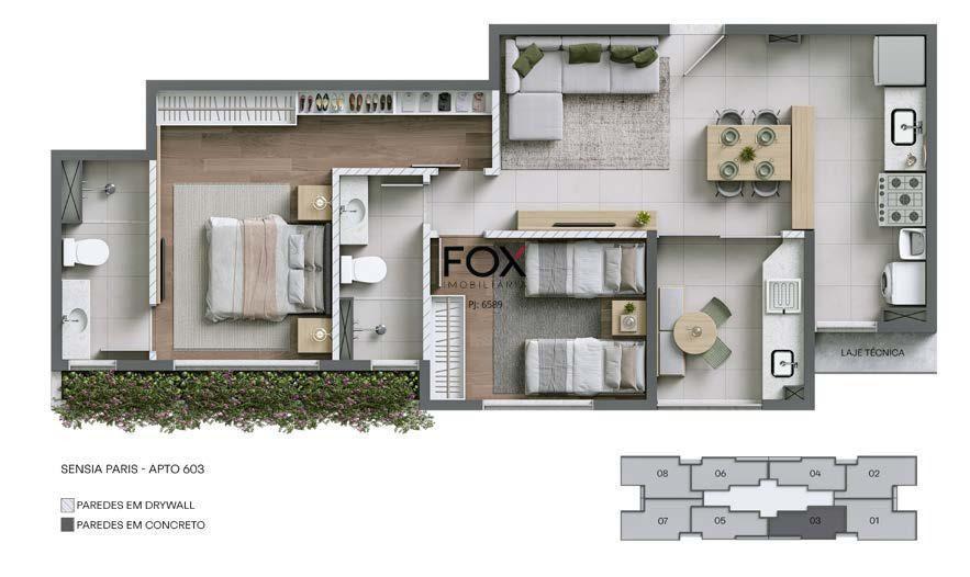 Apartamento, Coração de Jesus, 2 Quartos, 1 Vaga, 1 Suíte