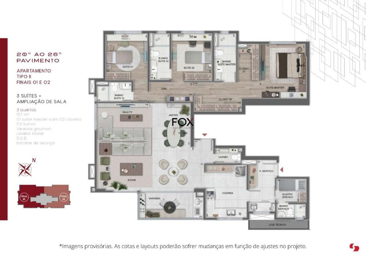 Apartamento, Savassi, 3 Quartos, 2 Vagas