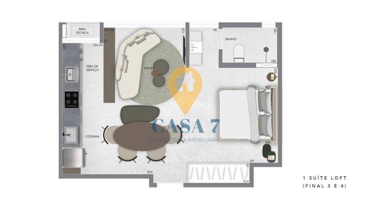 Apartamento, Carmo, 2 Quartos, 0 Vaga, 2 Suítes