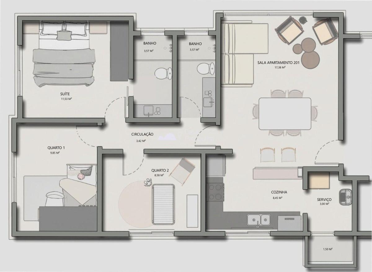 Apartamento, São Luiz (pampulha), 3 Quartos, 2 Vagas, 1 Suíte
