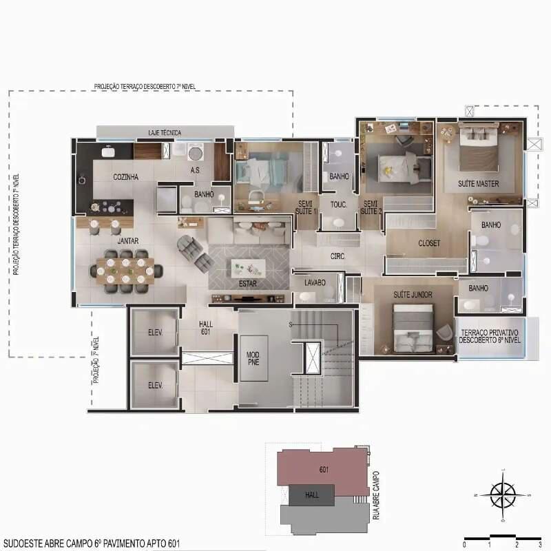 Apartamento, Santo Antônio, 3 Quartos, 2 Vagas, 1 Suíte