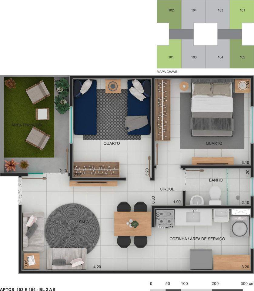 Apartamento, Jardim Alvorada (justinópolis), 2 Quartos, 1 Vaga