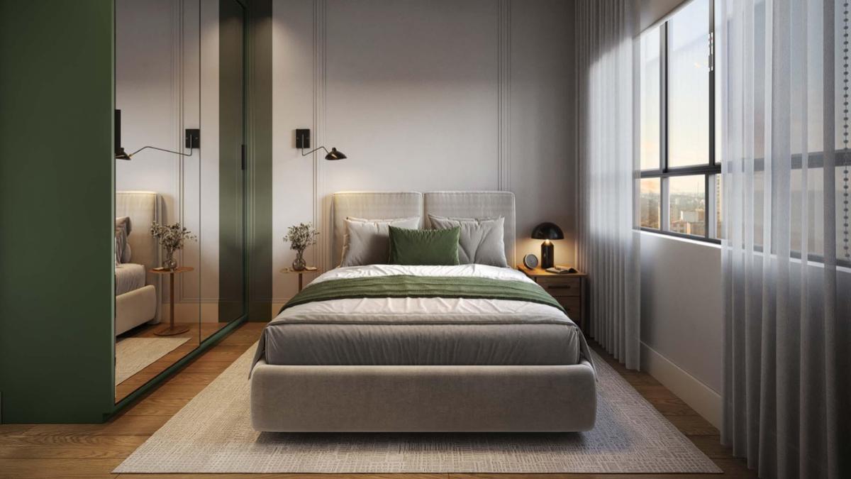 Apartamento, Funcionários, 1 Quarto, 1 Vaga