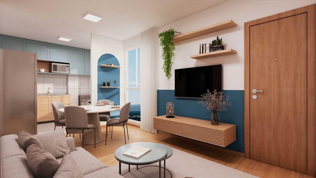 Apartamento, Praia, 2 Quartos, 1 Vaga