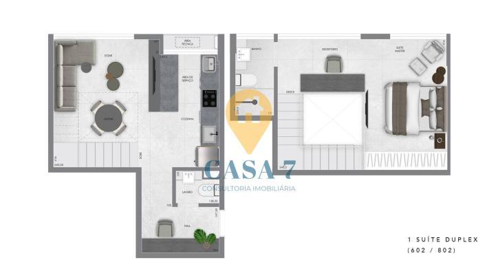 Apartamento, Carmo, 2 Quartos, 0 Vaga, 2 Suítes