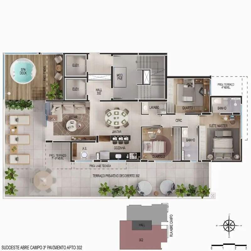 Cobertura, Santo Antônio, 4 Quartos, 4 Vagas, 2 Suítes