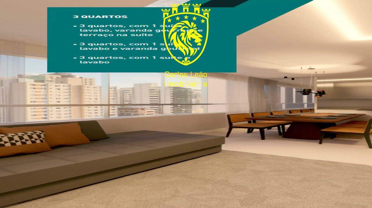 Apartamento, Lourdes, 3 Quartos, 2 Vagas, 1 Suíte