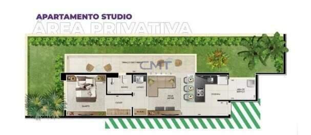 Apartamento, Lourdes, 1 Quarto, 0 Vaga