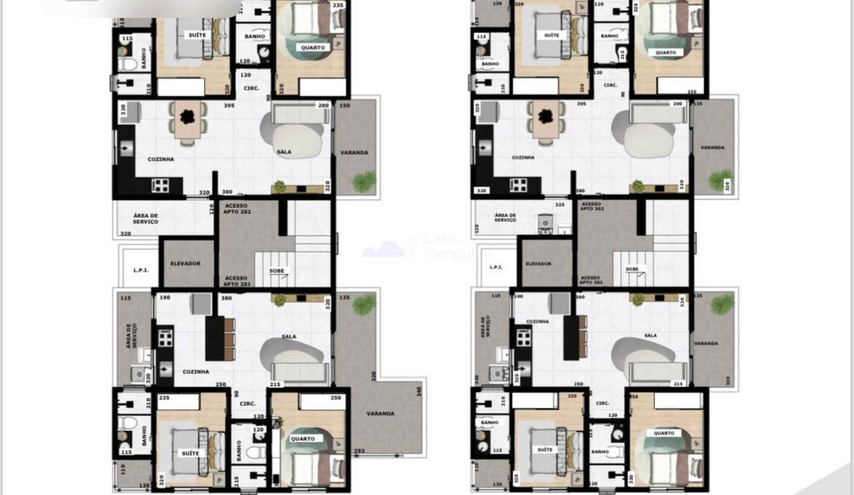 Apartamento, Santa Branca, 2 Quartos, 1 Vaga, 1 Suíte