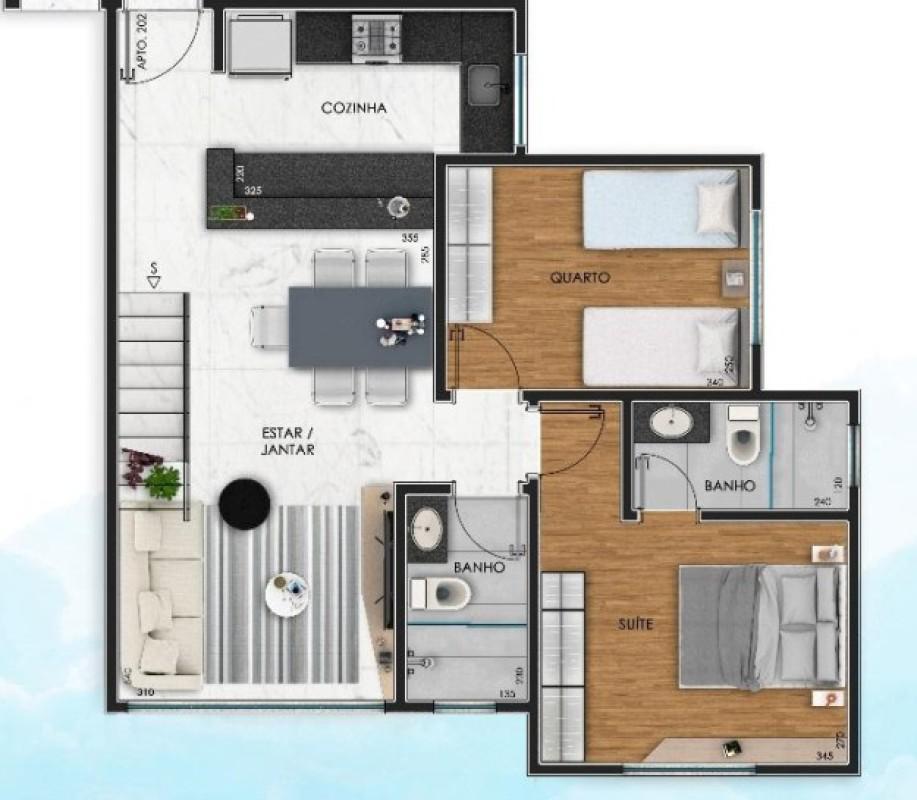 Cobertura, Padre Eustáquio, 2 Quartos, 2 Vagas, 1 Suíte