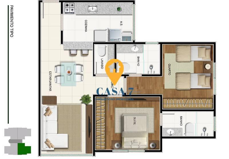 Apartamento, Prado, 2 Quartos, 2 Vagas, 2 Suítes