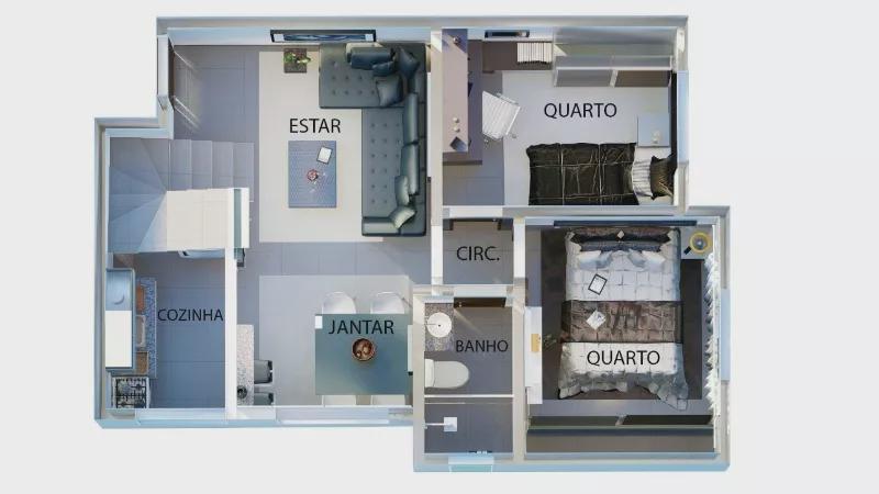 Apartamento, Parque Leblon, 2 Quartos, 2 Vagas