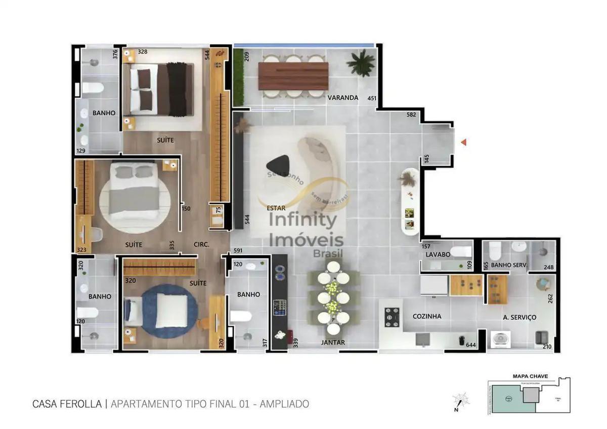 Apartamento, Santo Antônio, 4 Quartos