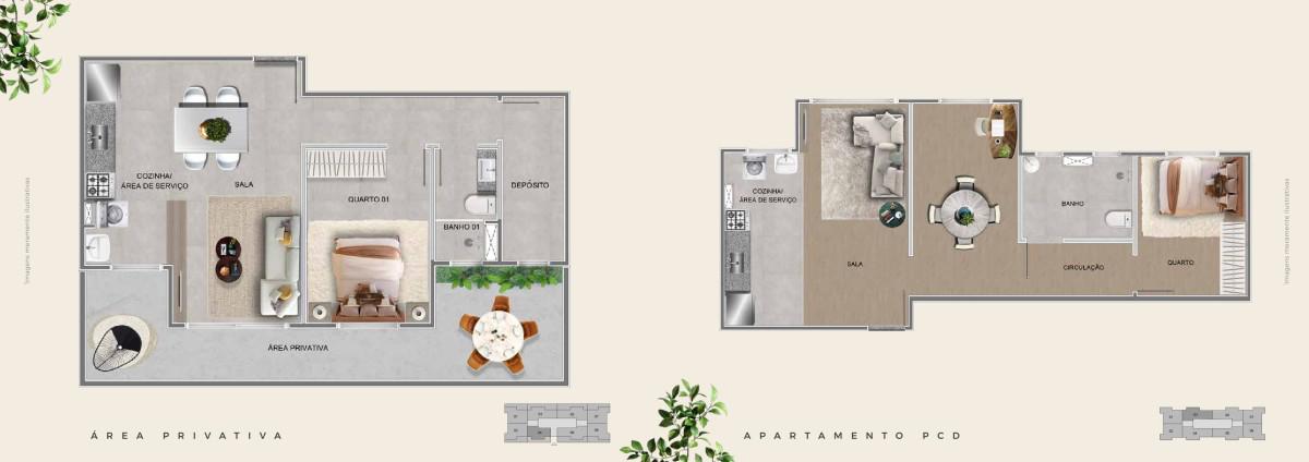 Apartamento, São Joaquim, 2 Quartos, 1 Vaga, 1 Suíte