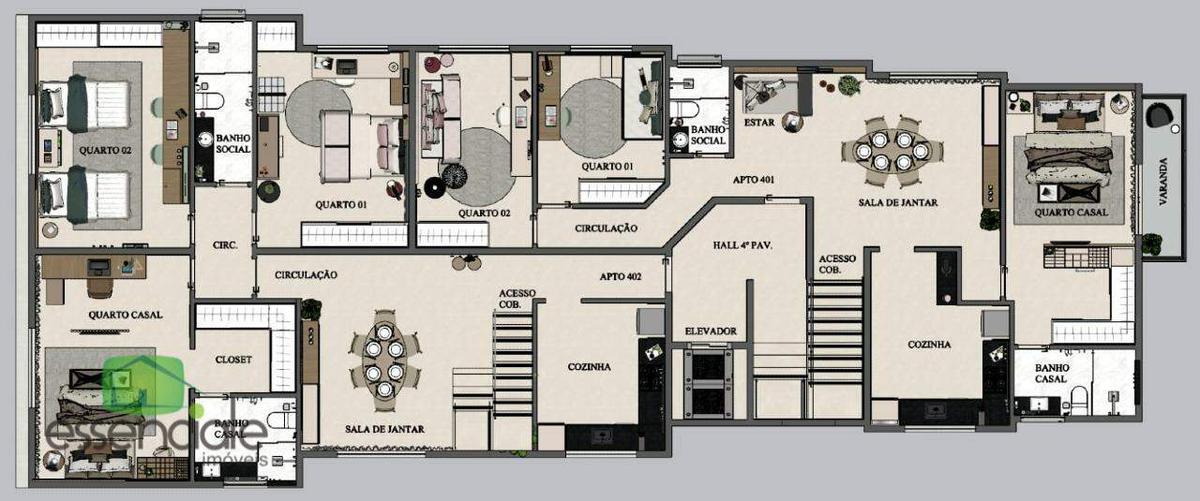 Apartamento, Jardim Riacho das Pedras, 2 Quartos, 1 Vaga