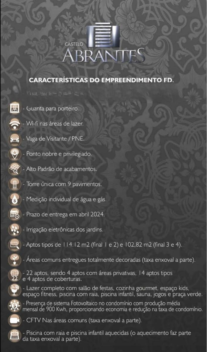 Cobertura, Castelo, 4 Quartos, 4 Vagas, 4 Suítes