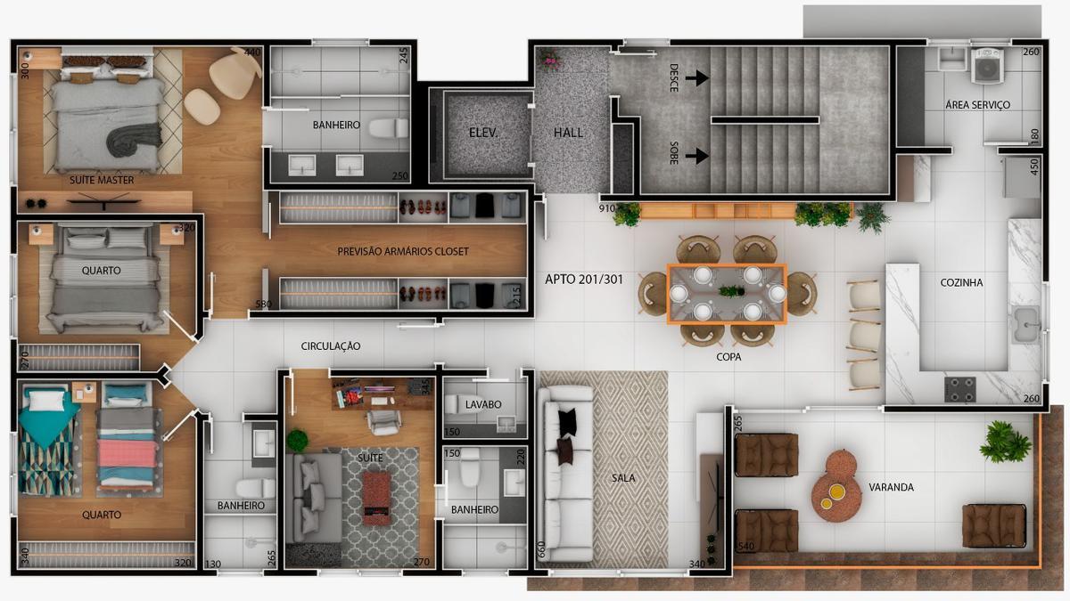 Apartamento, Santa Rosa, 4 Quartos, 3 Vagas, 2 Suítes
