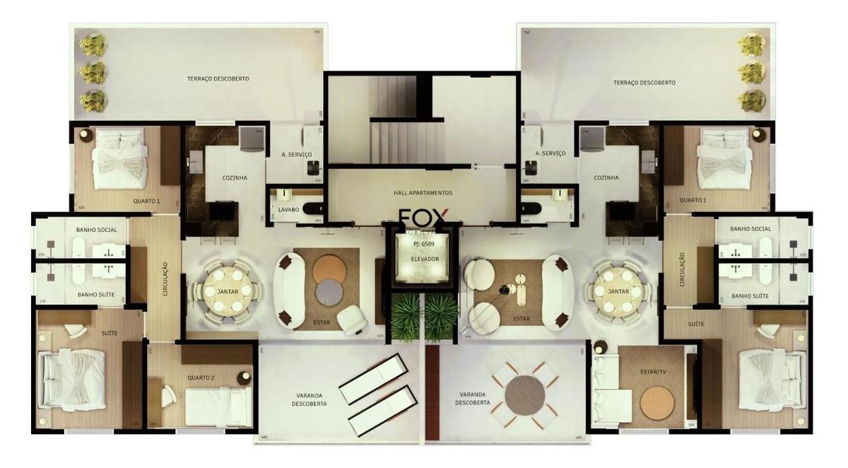 Apartamento, Cidade Jardim, 3 Quartos, 2 Vagas, 1 Suíte