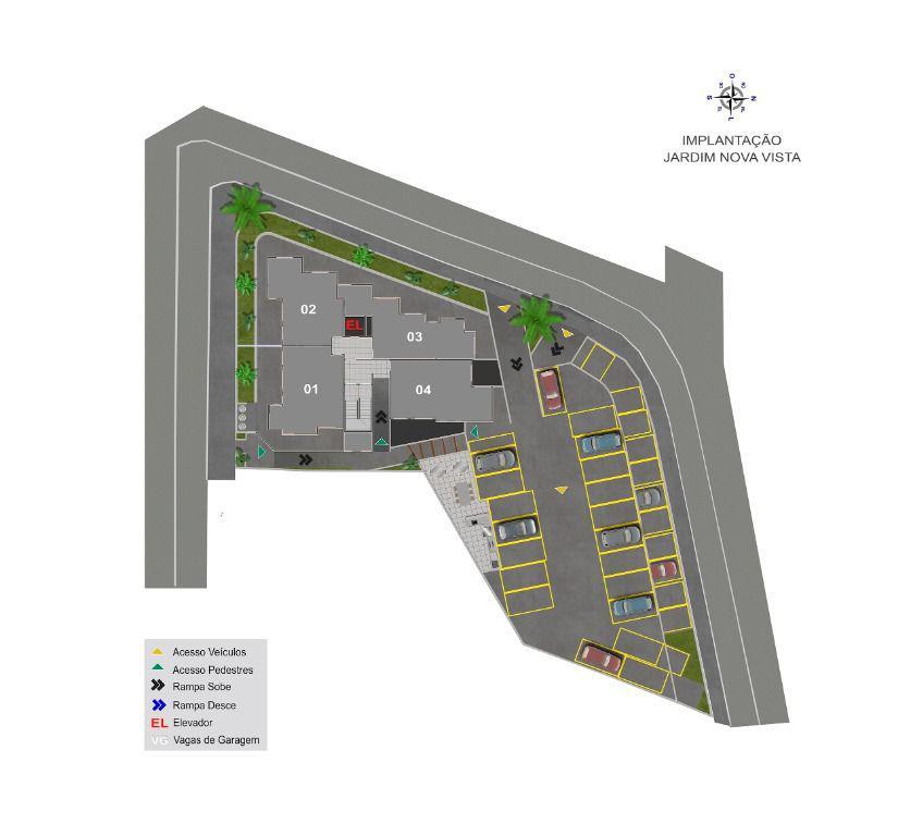 Apartamento, Vila Nova Vista, 2 Quartos, 1 Vaga