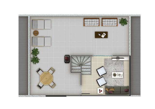 Cobertura, Rio Branco, 2 Quartos, 1 Vaga, 1 Suíte