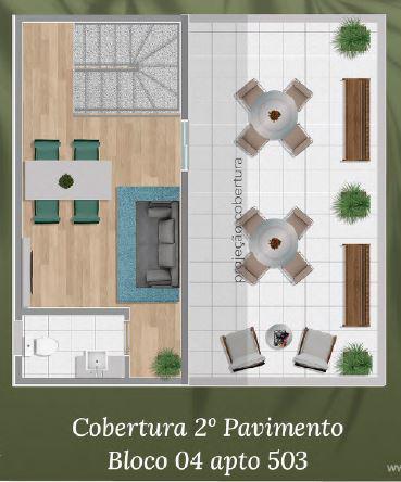 Cobertura, Paquetá, 2 Quartos, 1 Vaga, 1 Suíte