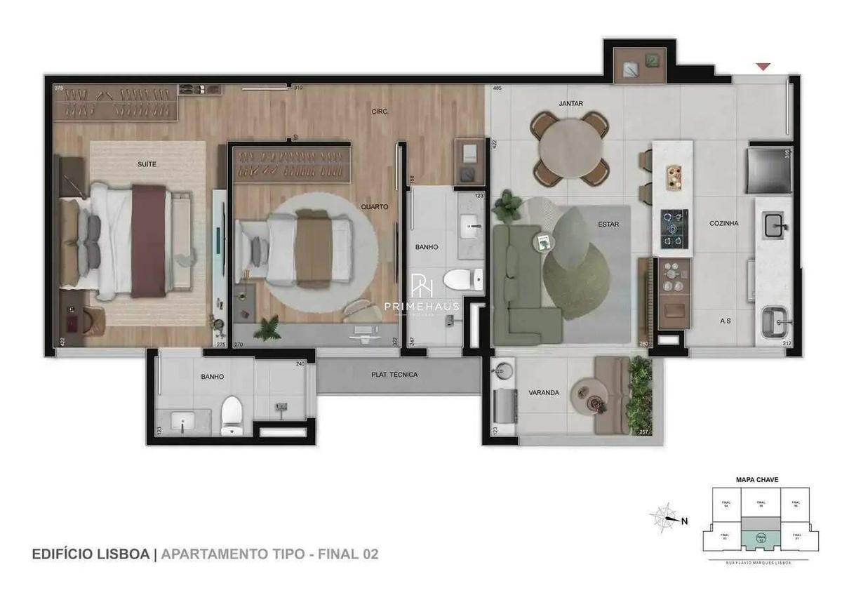 Apartamento, Barreiro, 2 Quartos, 1 Vaga, 1 Suíte