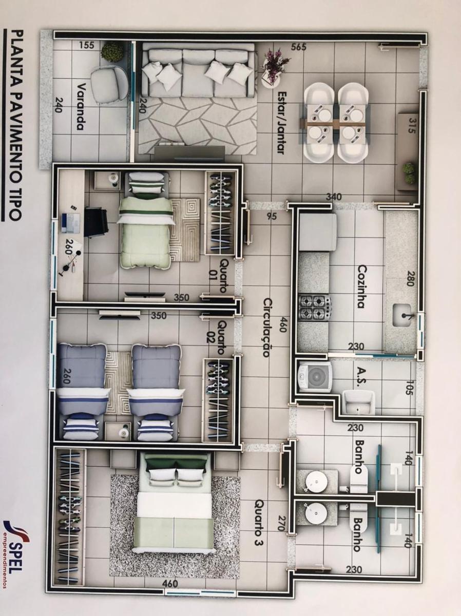 Apartamento, Nova Suíssa, 3 Quartos, 2 Vagas, 1 Suíte