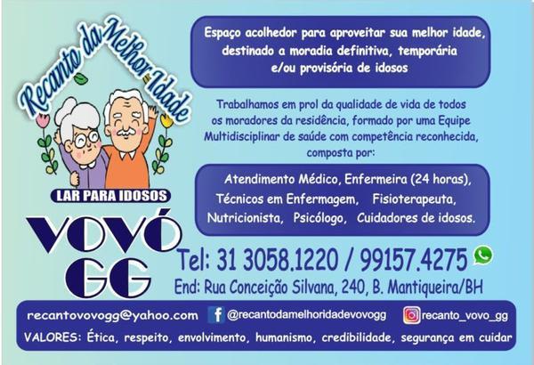 Lar de Idosos - Recanto da Melhor Idade Vovó Gg