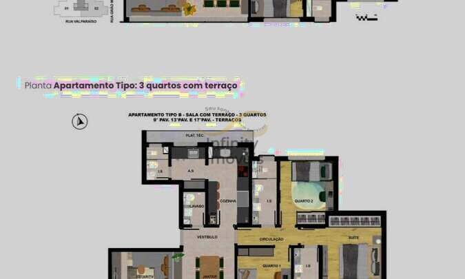 Cobertura, Carmo, 3 Quartos
